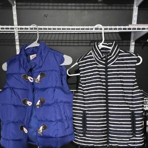 Arizona Love Blue and Black Striped Vests